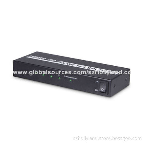 HDMI 1.3V 1 x 4 Splitter, 3D/1,080P, Supports 12-bit Deep Color